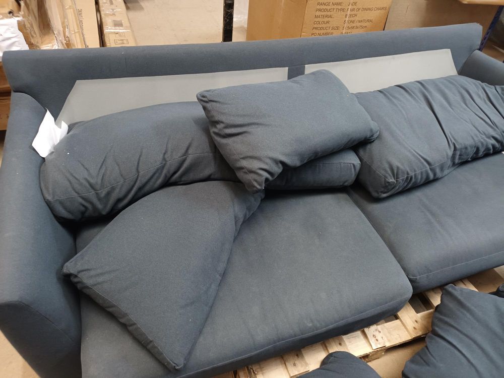 MAS-APM-05845 Grade-BER-DOA Marks & Spencer Oscar Large Sofa in Bergen Denim RRP £1299