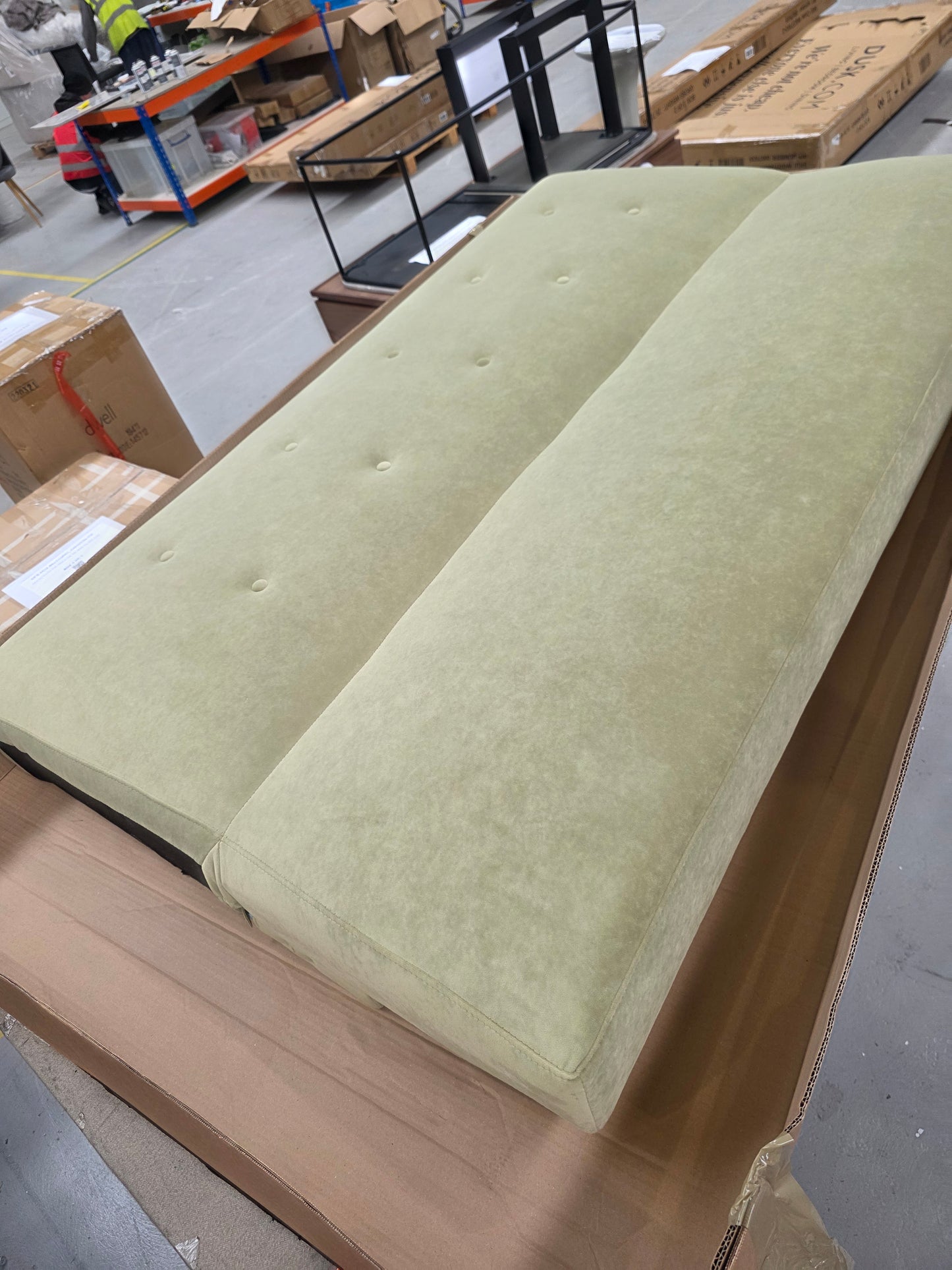DUS-APM-60903 Grade-DOA Dusk Hudson Click Clack Sofa Bed - Light Green RRP £312