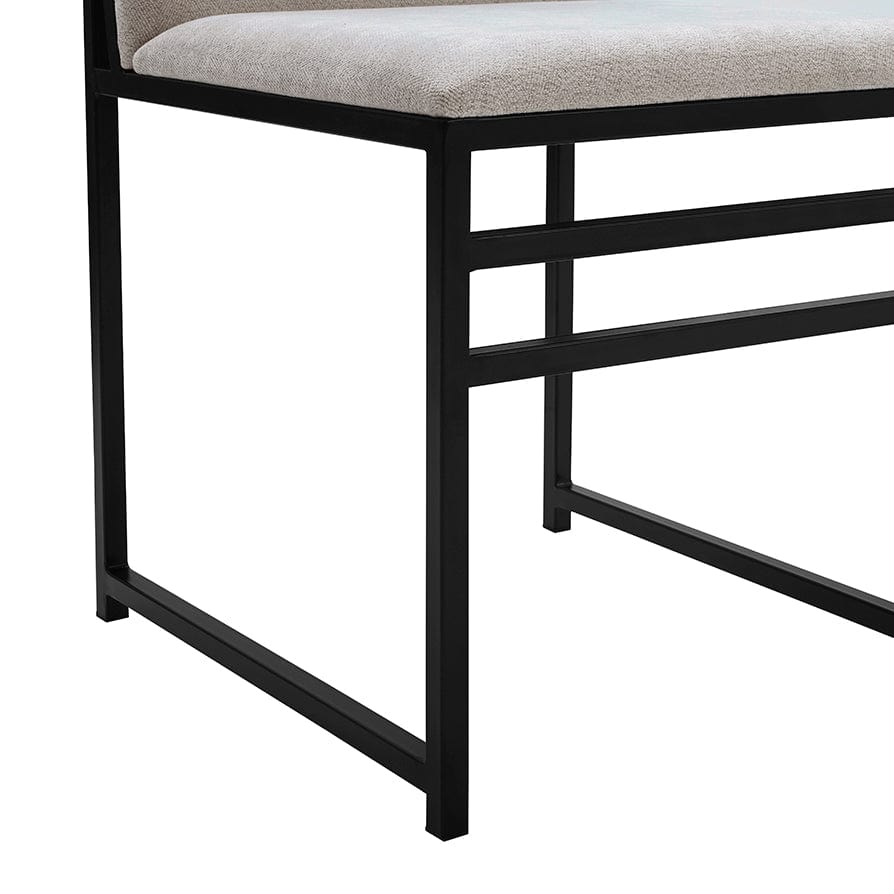 DUS-APM-60093 Grade-B Dusk Rae 2 Dining Chairs - Chenille -Natural RRP £249