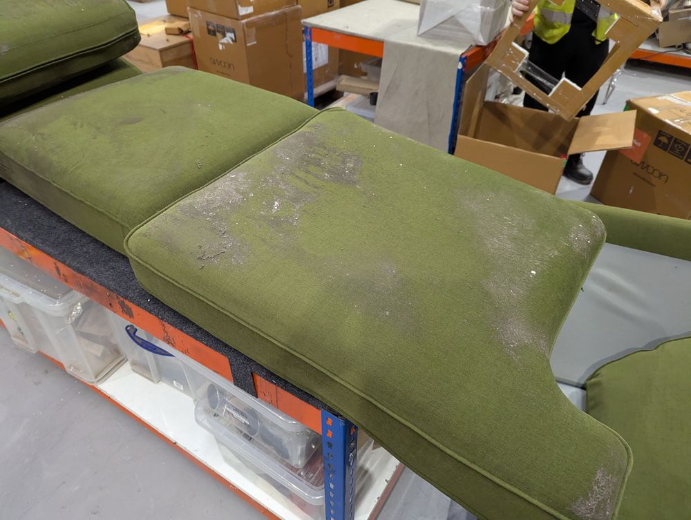 MAS-APM-09057 Grade-C2 Marks & Spencer Rochester Right Hand Corner Sofa in Soft Plain Forest Green RRP £1999