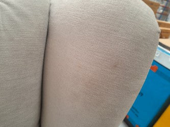 MAS-APM-06691 Grade-C2 Marks & Spencer Highland Button Armchair in Natural Aquaclean Chenille RRP £599
