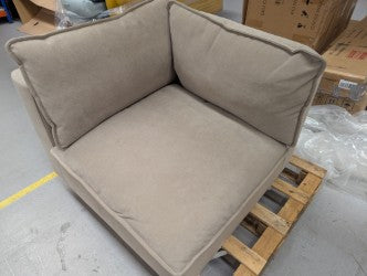 DUS-APM-52326 Grade-BER-DOA Dusk Boston 3 Seater Sofa - Sand RRP £962