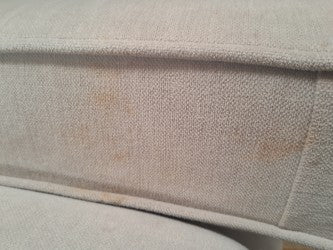MAS-APM-06691 Grade-C2 Marks & Spencer Highland Button Armchair in Natural Aquaclean Chenille RRP £599