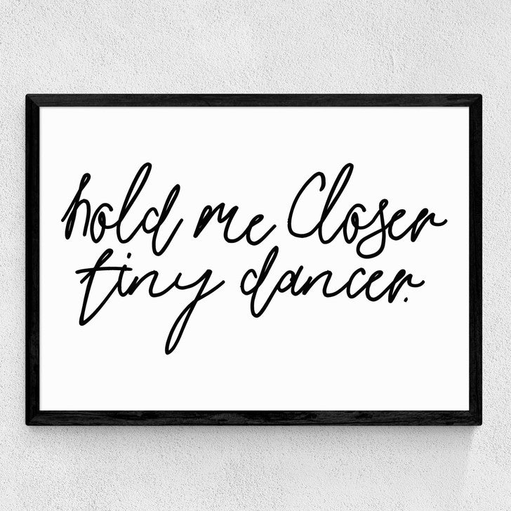 EAS-CCG-00049 Grade-C0 East End Prints Hold Me Closer by Honeymoon Hotel 60x80 Black Framed Art Print RRP £160.00