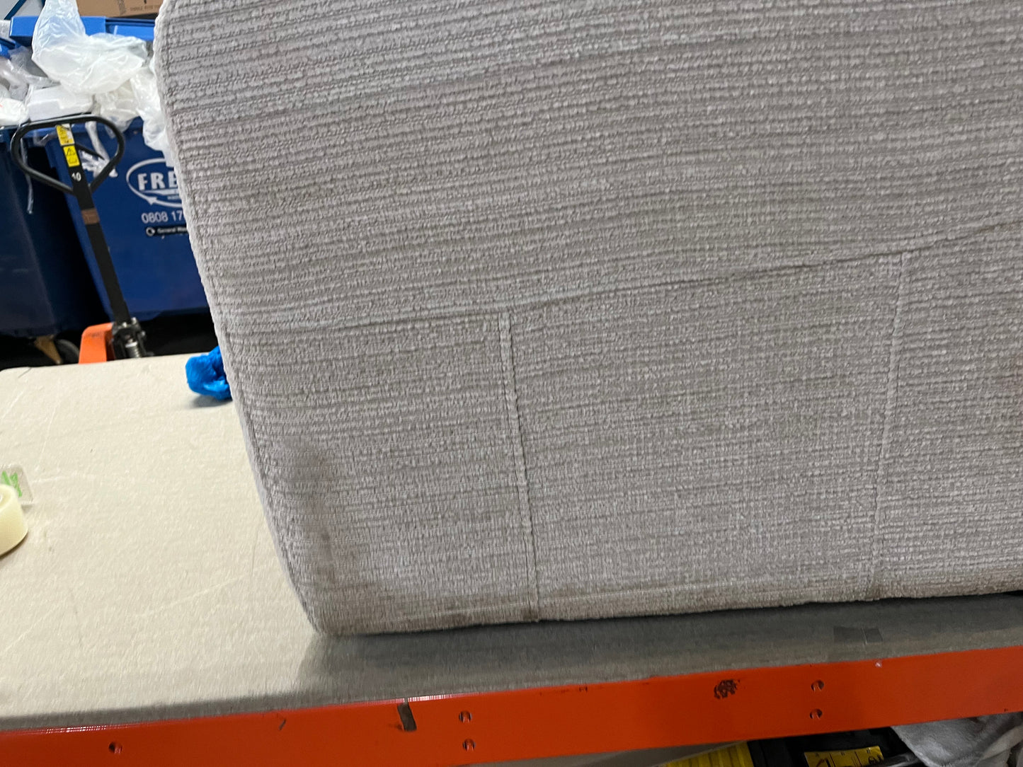 DFS-HO2-02851 Grade-BER-DOA DFS Prestige Rise And Tilt Recliner Chair Silver Plain Soiled No Remote RRP £595