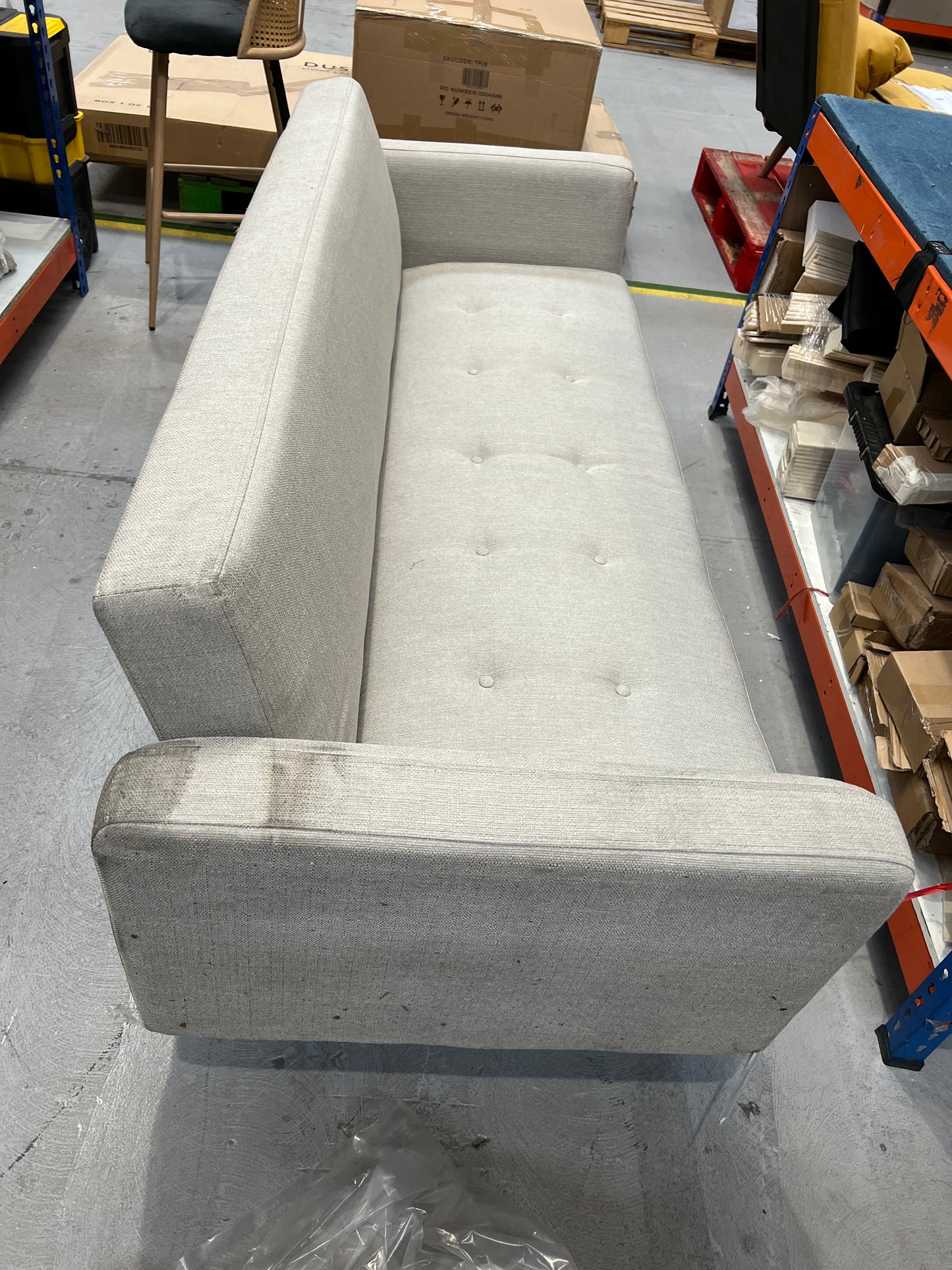 DUS-APM-51168 Grade-DOA Dusk Hudson Click Clack Sofa Bed - Stone Grey RRP £499