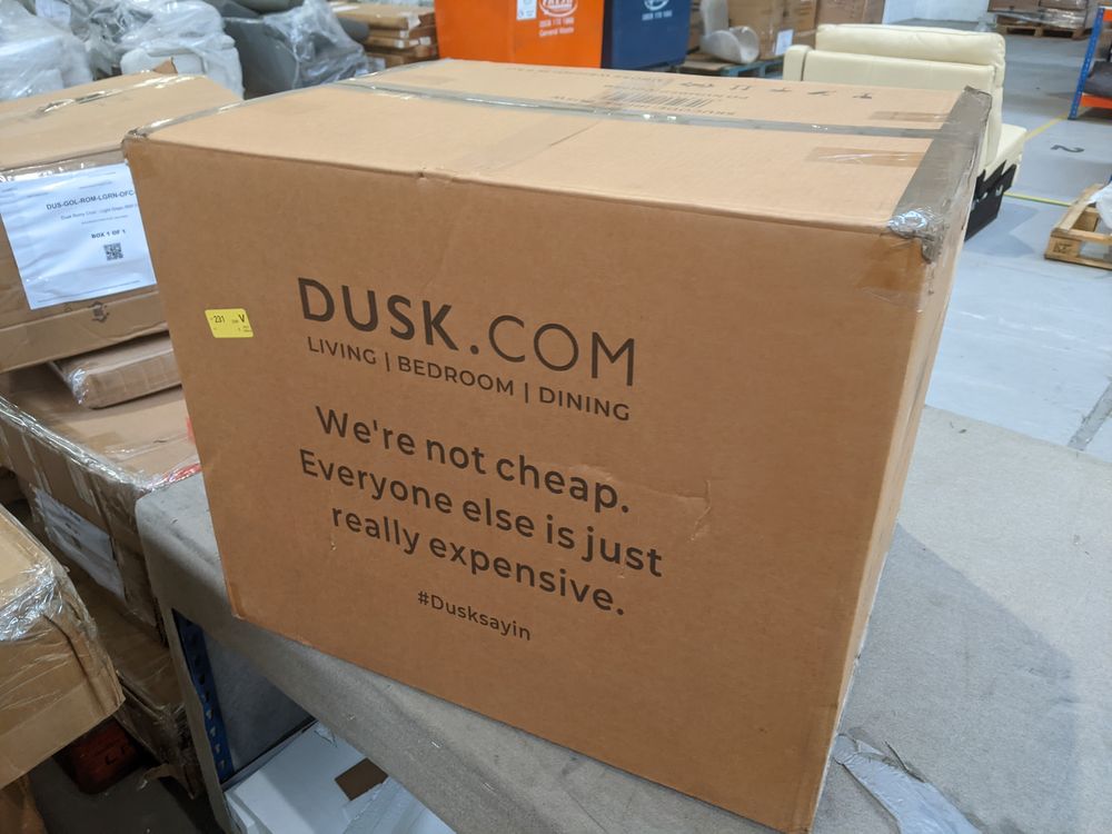 DUS-GOL-02469 Grade-B Dusk Iris Set Of 2 Barstools - Rust/Natural RRP £59