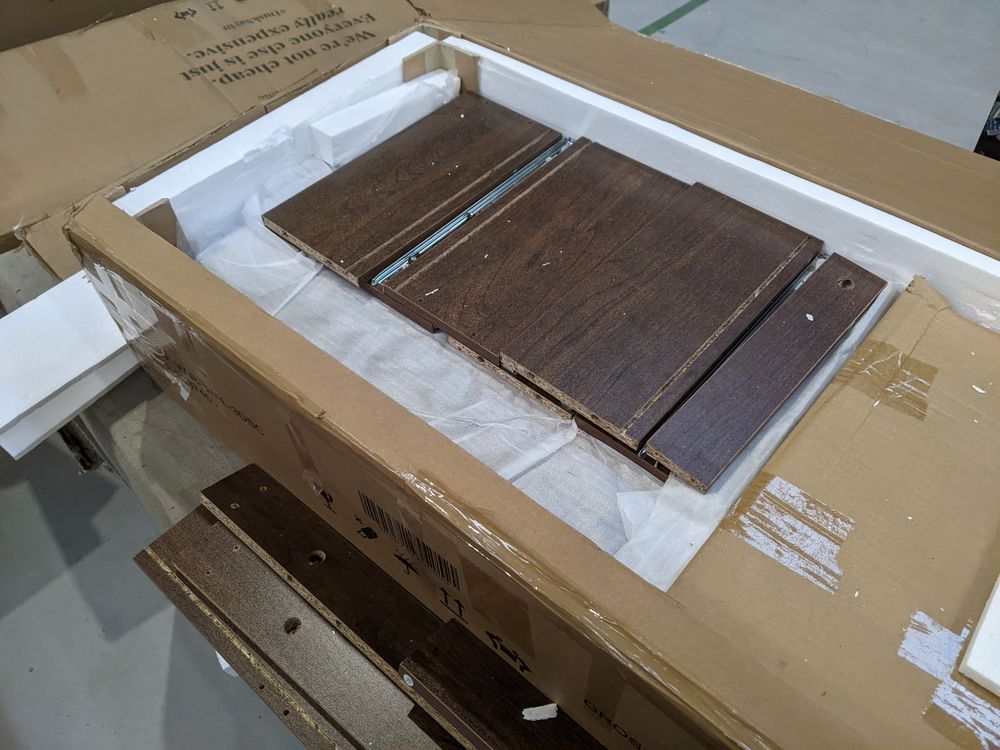 DUS-GOL-01854 Grade-B Dusk Marnie 3 Drawer Chest - Walnut RRP £189