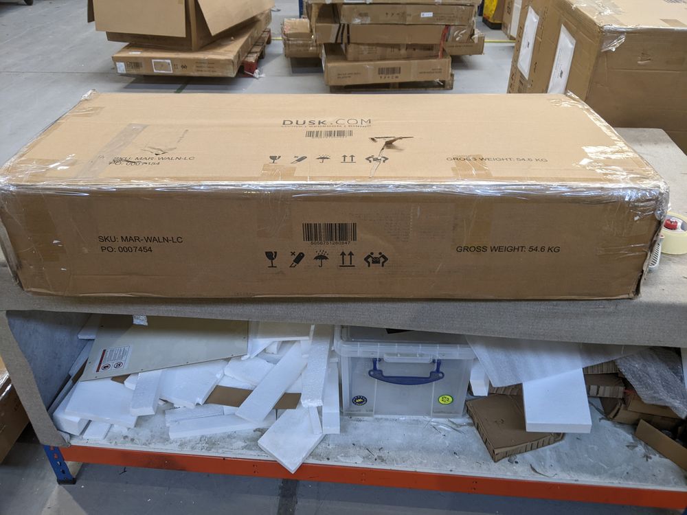 DUS-GOL-02308 Grade-B Dusk Marnie 6 Drawer Chest - Walnut RRP £259