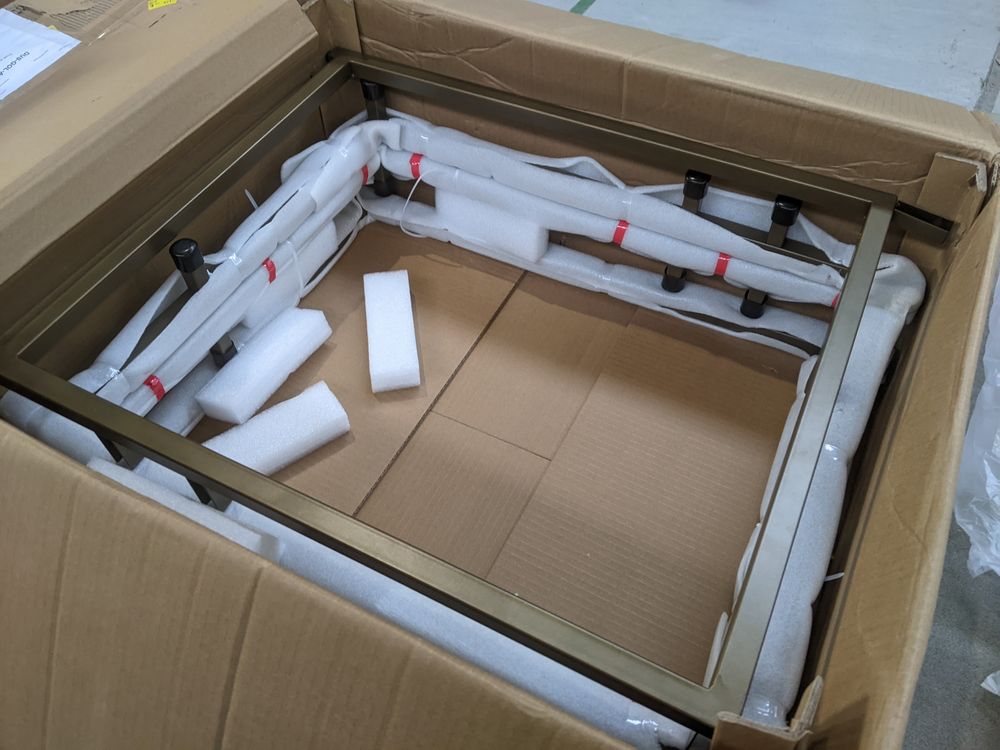 DUS-GOL-02480 Grade-B Dusk Rae Set of 2 Barstools - Velvet - Beige RRP £159