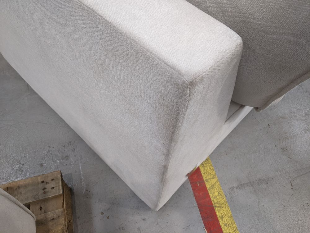 DUS-APM-62845 Grade-BER-DOA Dusk Brooklyn Small Right Hand L-Shape Sofa - Ivory RRP £1599