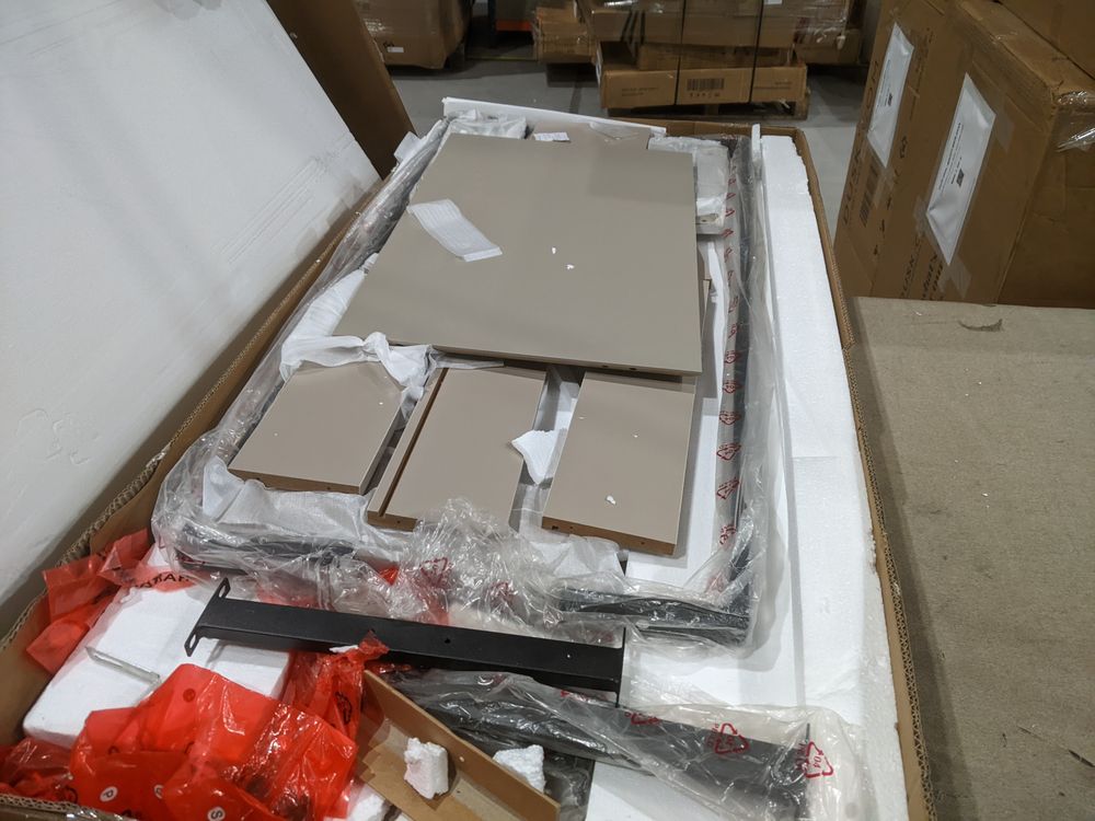 DUS-GOL-02313 Grade-B Dusk Nova Small Sideboard with Drawers - Taupe RRP £189