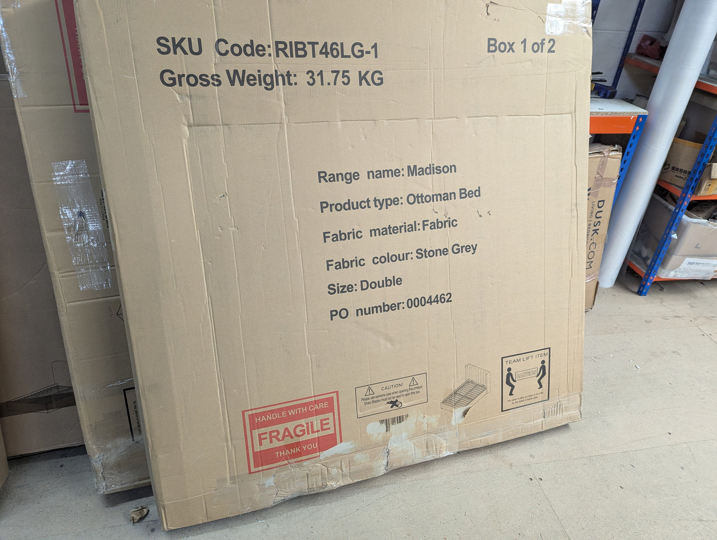 Lot of 7 x Dusk Bed Part items for Spares or Repair (ref DUS-APM-A-10344) Total RRP £3793