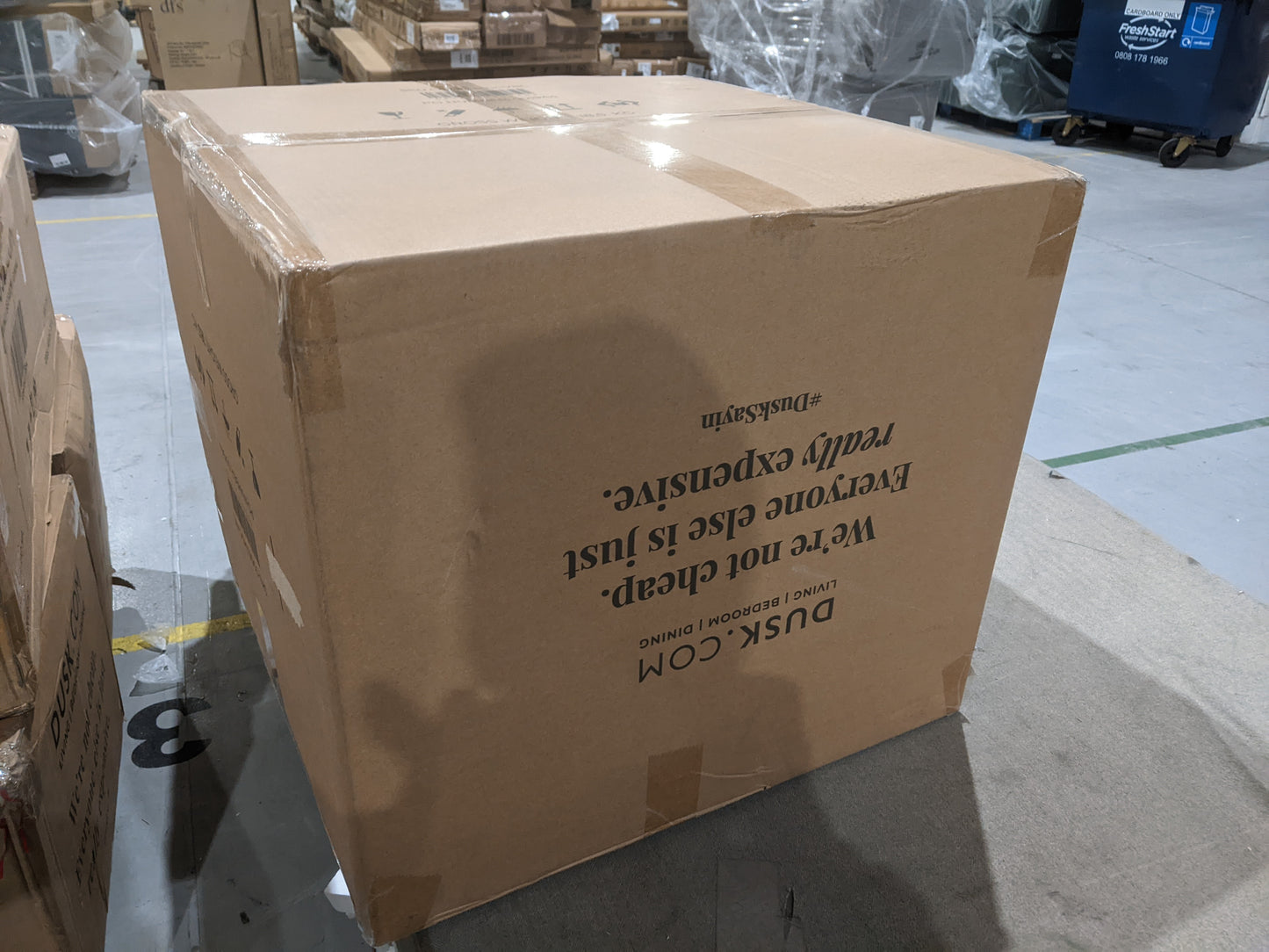 DUS-BTS-63159 Grade-B Dusk Rae Set of 2 Dining Chairs - Velvet - Blue RRP £119