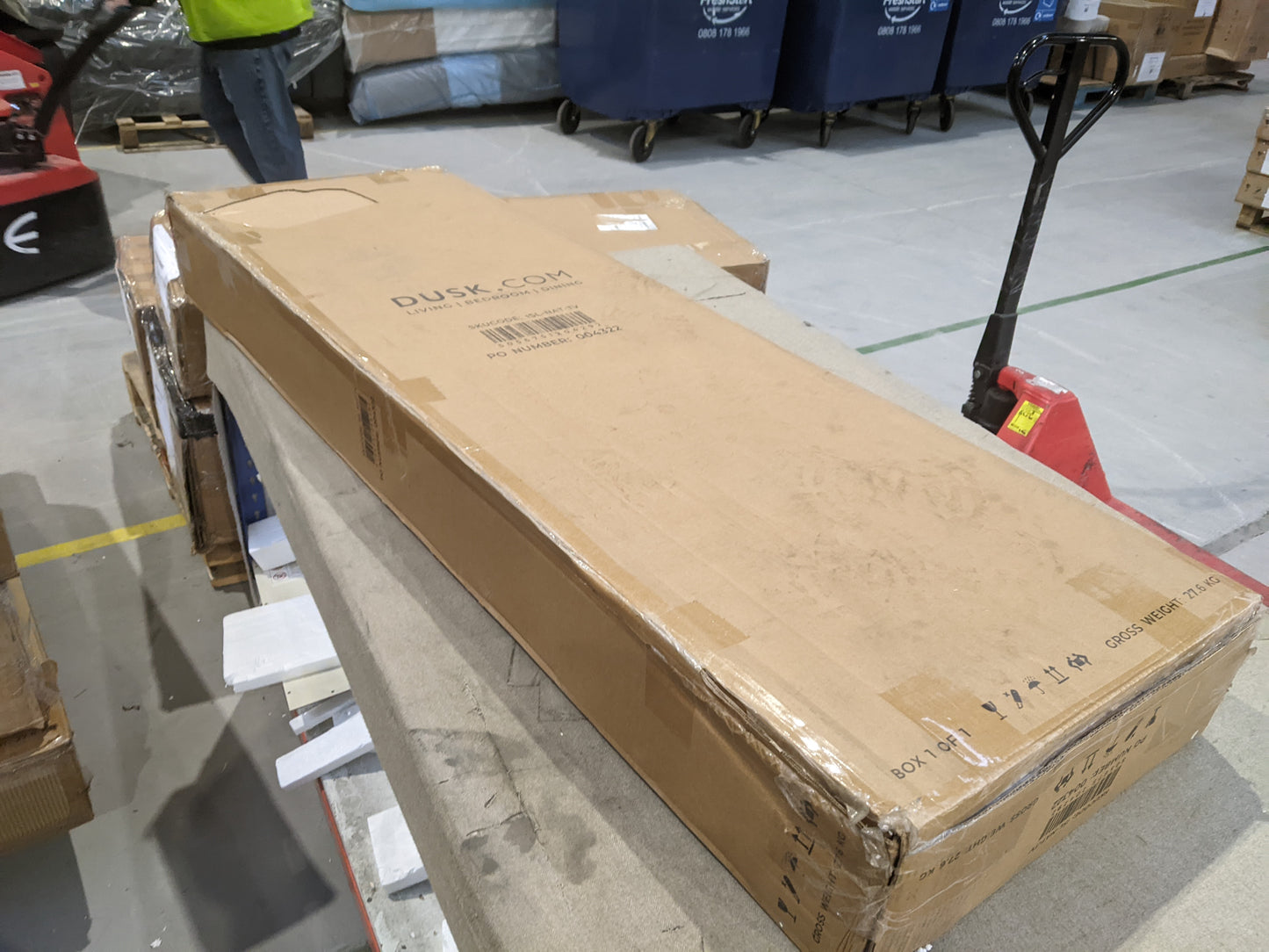 DUS-GOL-01324 Grade-B Dusk Isla 140cm TV Unit - Natural RRP £159