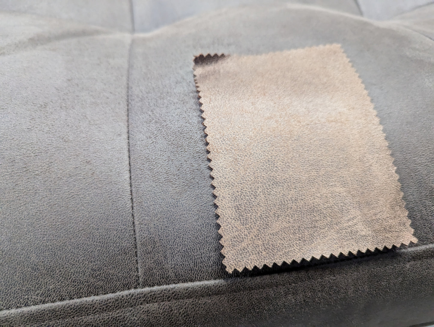 SWO-AP-35825 Grade-C0 Landau Ottoman in Saddle Smart Leather Black Feet RRP £729