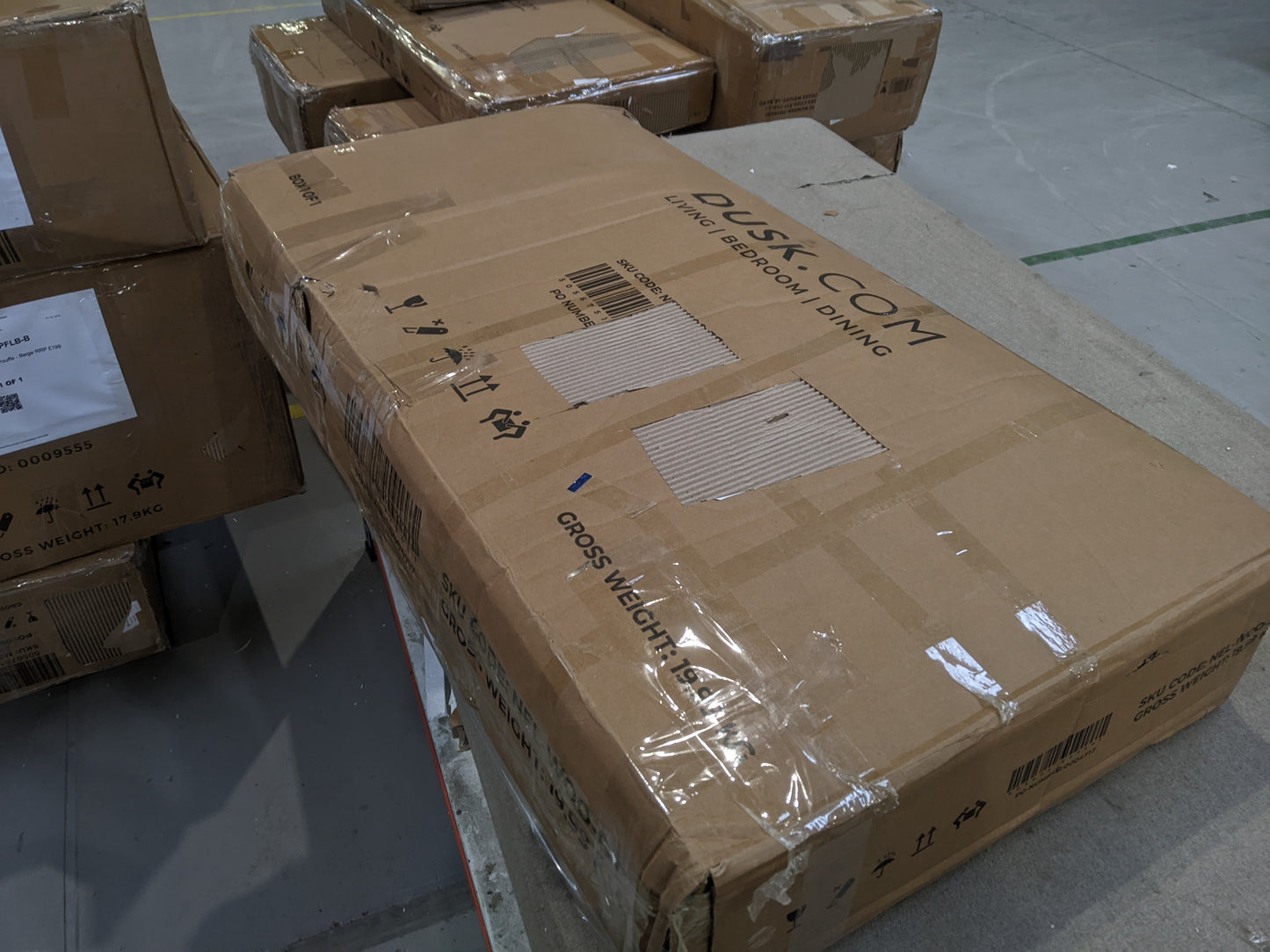 Lot of 12 x Dusk furniture items grade-BER Spares or repair RRP £1688.00