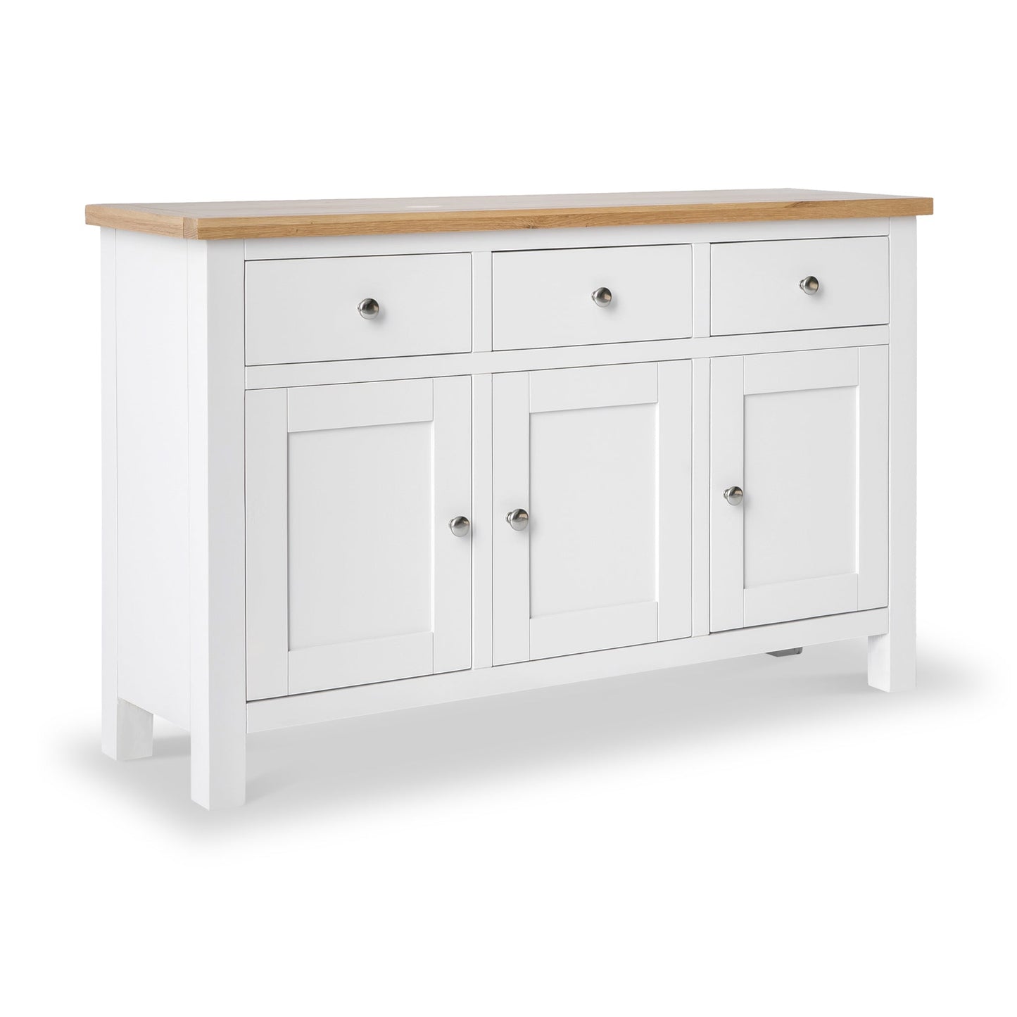 ROS-OUT-00367 Grade-C1 Roseland Furniture Farrow 3 Door Sideboard Charcoal RRP £369.95
