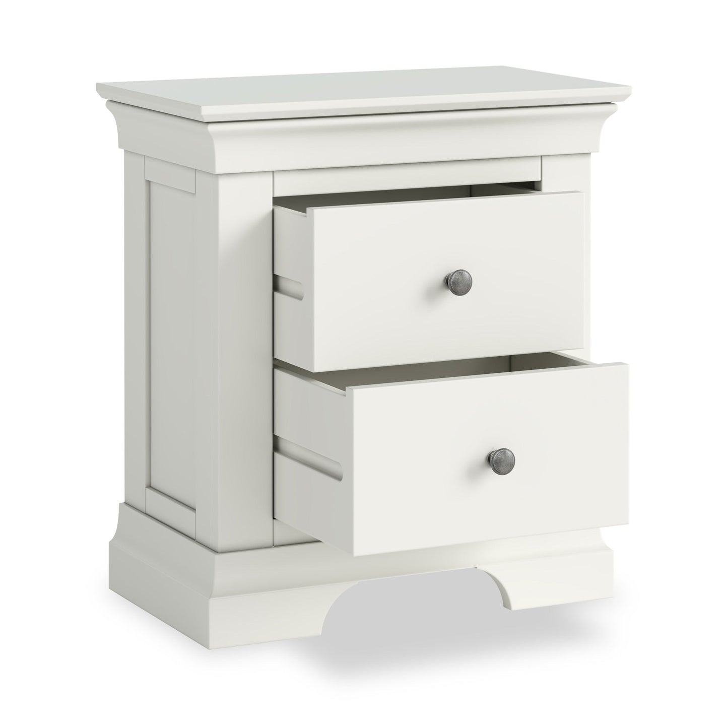 ROS-OUT-00649 Grade-C1 Roseland Furniture Colette 2 Drawer Bedside Table RRP £169.95