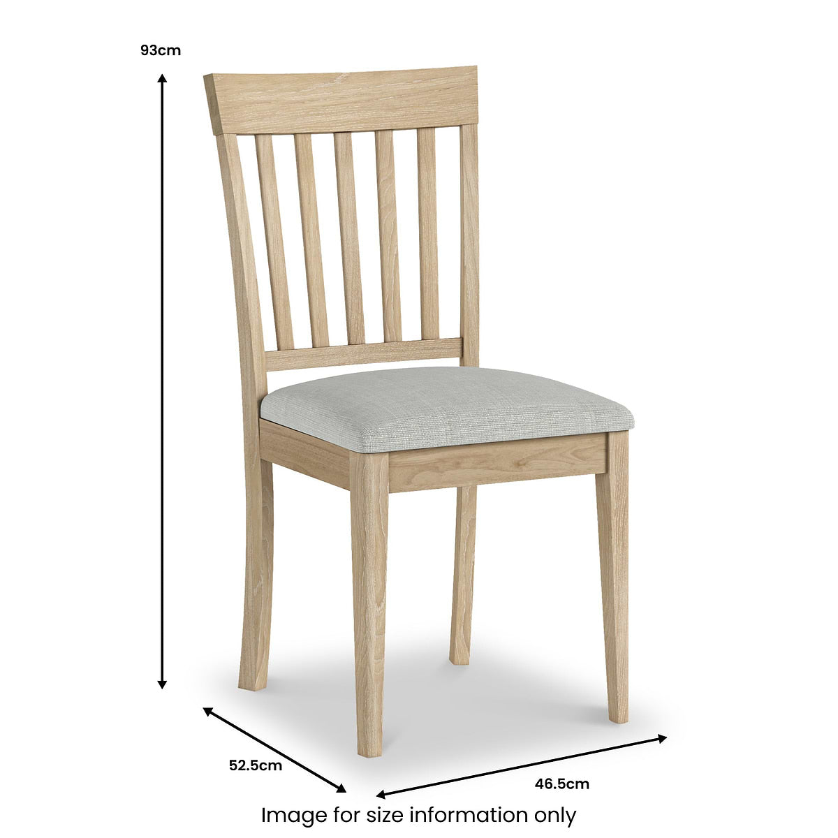 ROS-OUT-00348 Grade-C1 Roseland Furniture Riley Oak Dining Chair RRP £79.95
