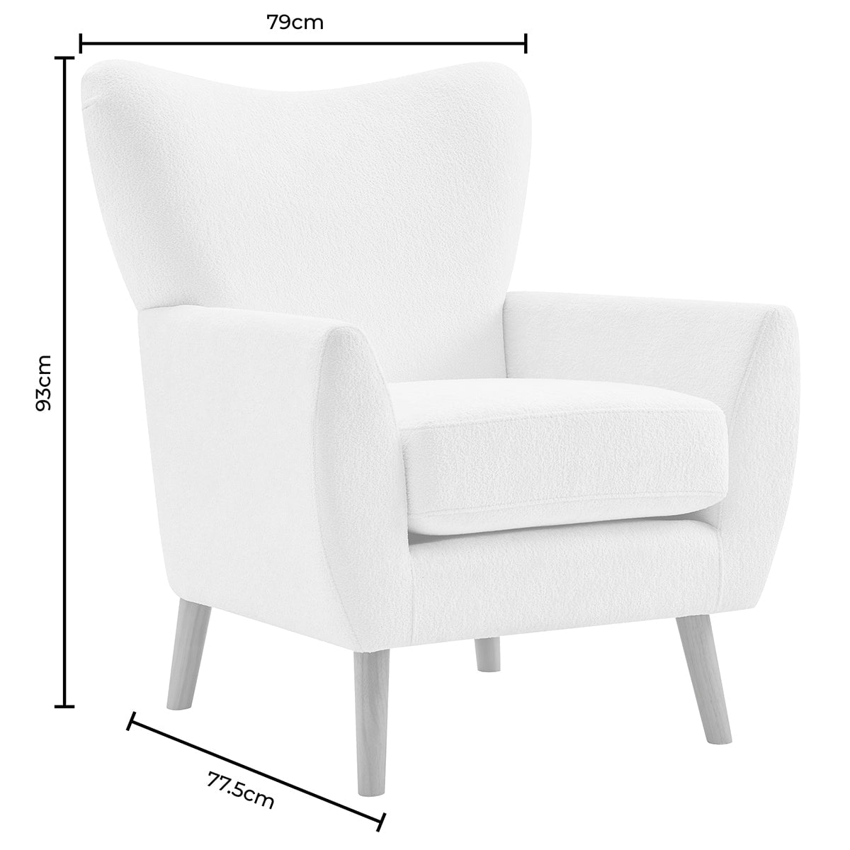 DUS-GOL-08081 Grade-C3 Dusk Alia Accent Chair - Royal Blue RRP £229