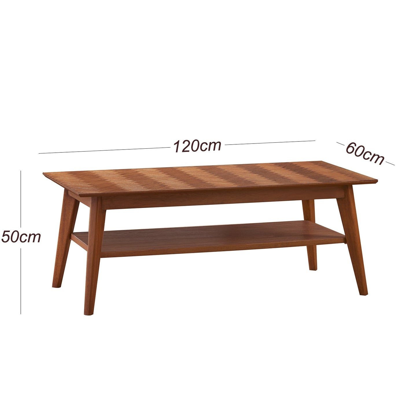 FIS-APM-00410 Grade-BER Fishe & Lilly Mid Century Modern Parquet Coffee Table RRP £350