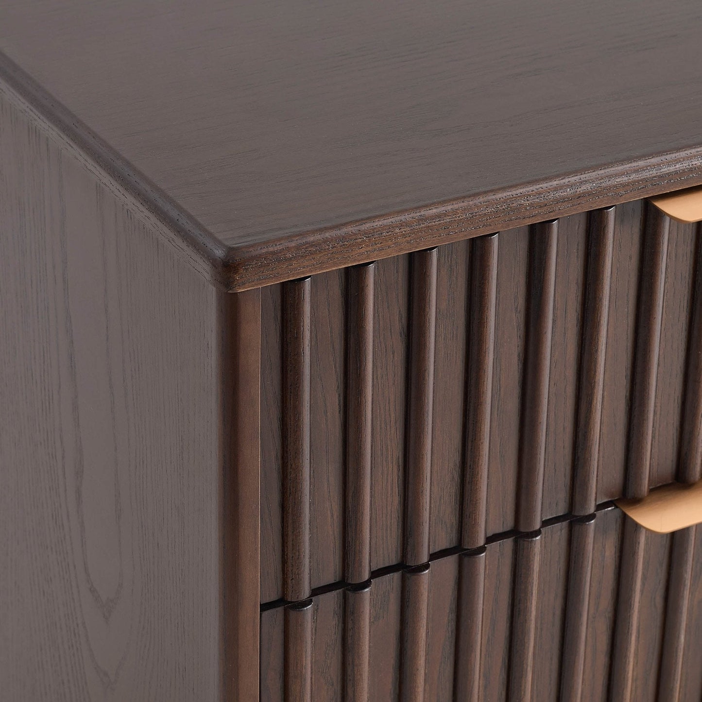 DUS-CC2-04262 Grade-B Dusk Elena Ash 6 Drawer Chest - Walnut RRP £319.00