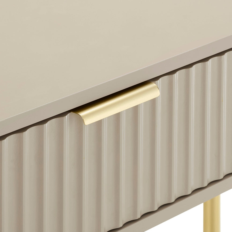DUS-CC2-04618 Grade-BER Dusk Evie Dressing Table Console - Taupe RRP £149.00
