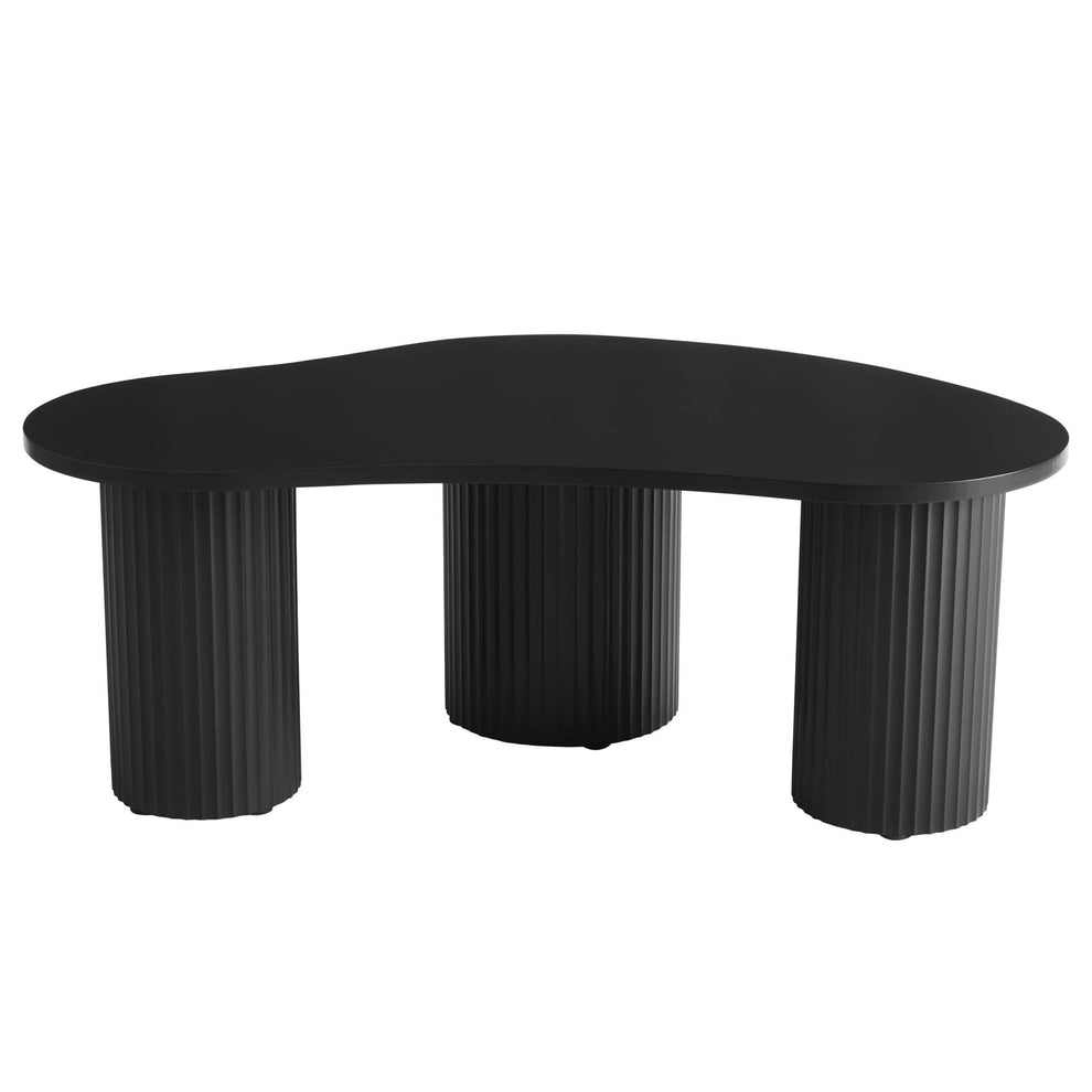 DUS-GOL-00663 Grade-B Dusk Evie Irregular Coffee Table - Black RRP £169