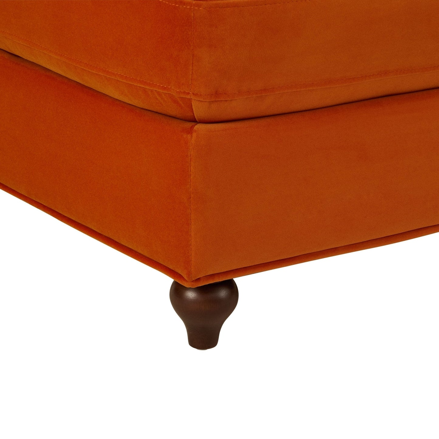 DUS-CC2-02704 Grade-B Dusk Hampshire Pouffe - Bright Orange RRP £199.00