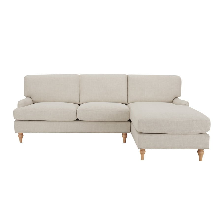 DUS-CC2-04969 Grade-BER Dusk Hampshire Right Hand Chaise Sofa - Beige RRP £809.00