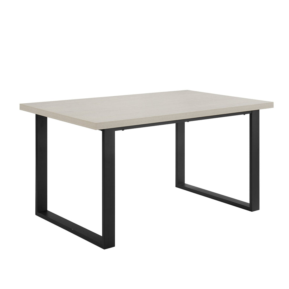 DUS-CC2-01527 Grade-B Dusk Harper 4-6 Seater Dining Table - Wood/Black RRP £309.00