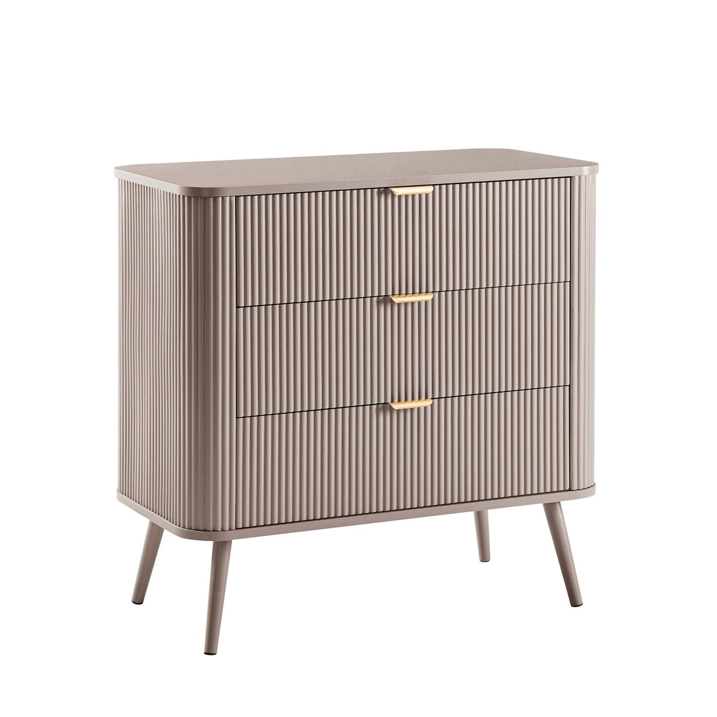 DUS-CC2-04274 Grade-B Dusk Hattie 3 Drawer Small Chest - Taupe RRP £189.00