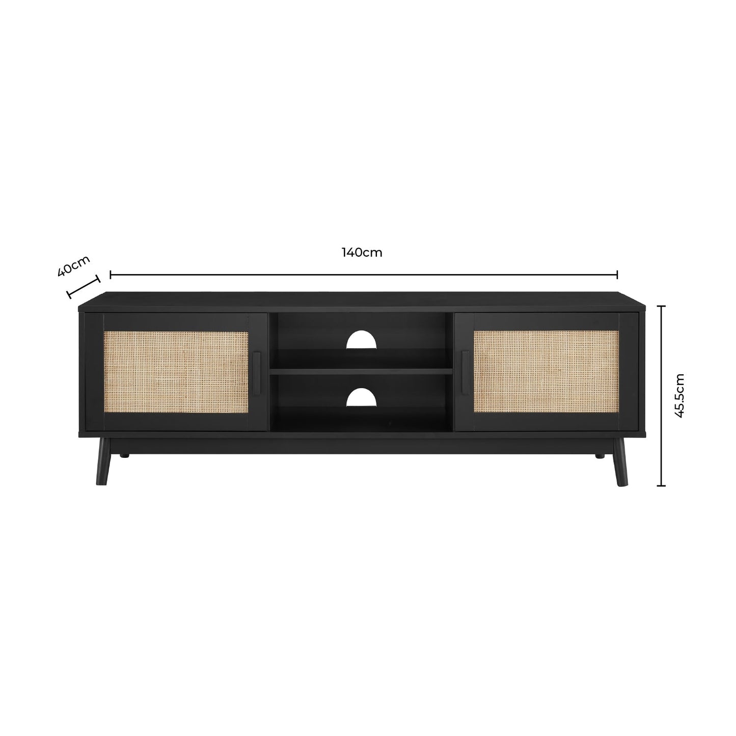 DUS-GOL-05942 Grade-B Dusk Isla 140cm TV Unit - Natural RRP £159