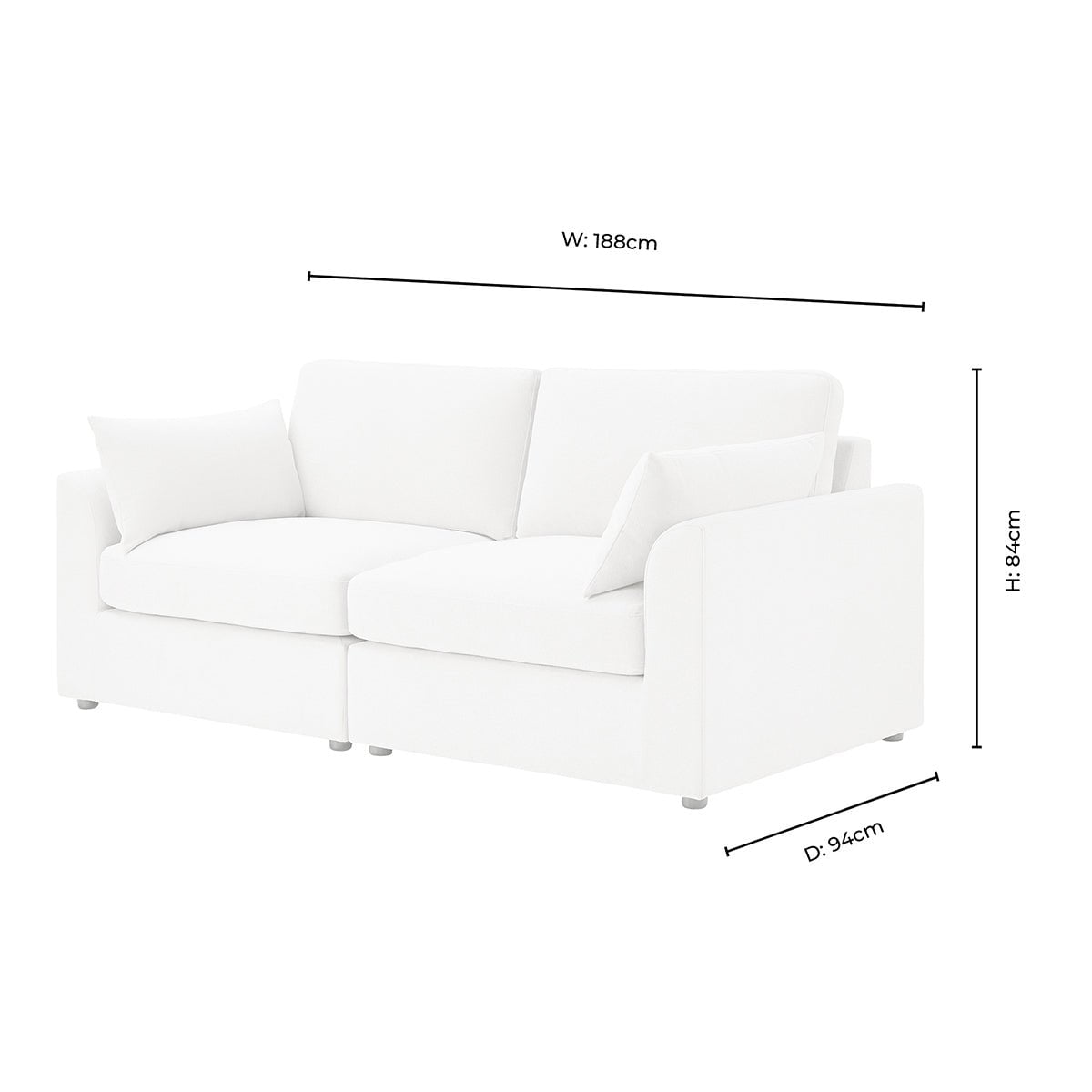 DUS-CC2-04127 Grade-B Dusk Miami LHA unit in Chenille Oatmeal RRP £150.00