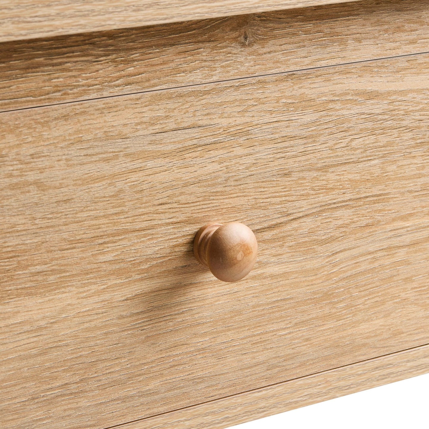 DUS-GOL-03176 Grade-B Dusk Nell 1 Drawer Nightstand - Light Wood RRP £69