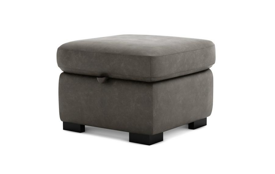 DFS-UPH-05614 Grade-C0 DFS Pierson Storage Footstool Upton Charcoal RRP £399