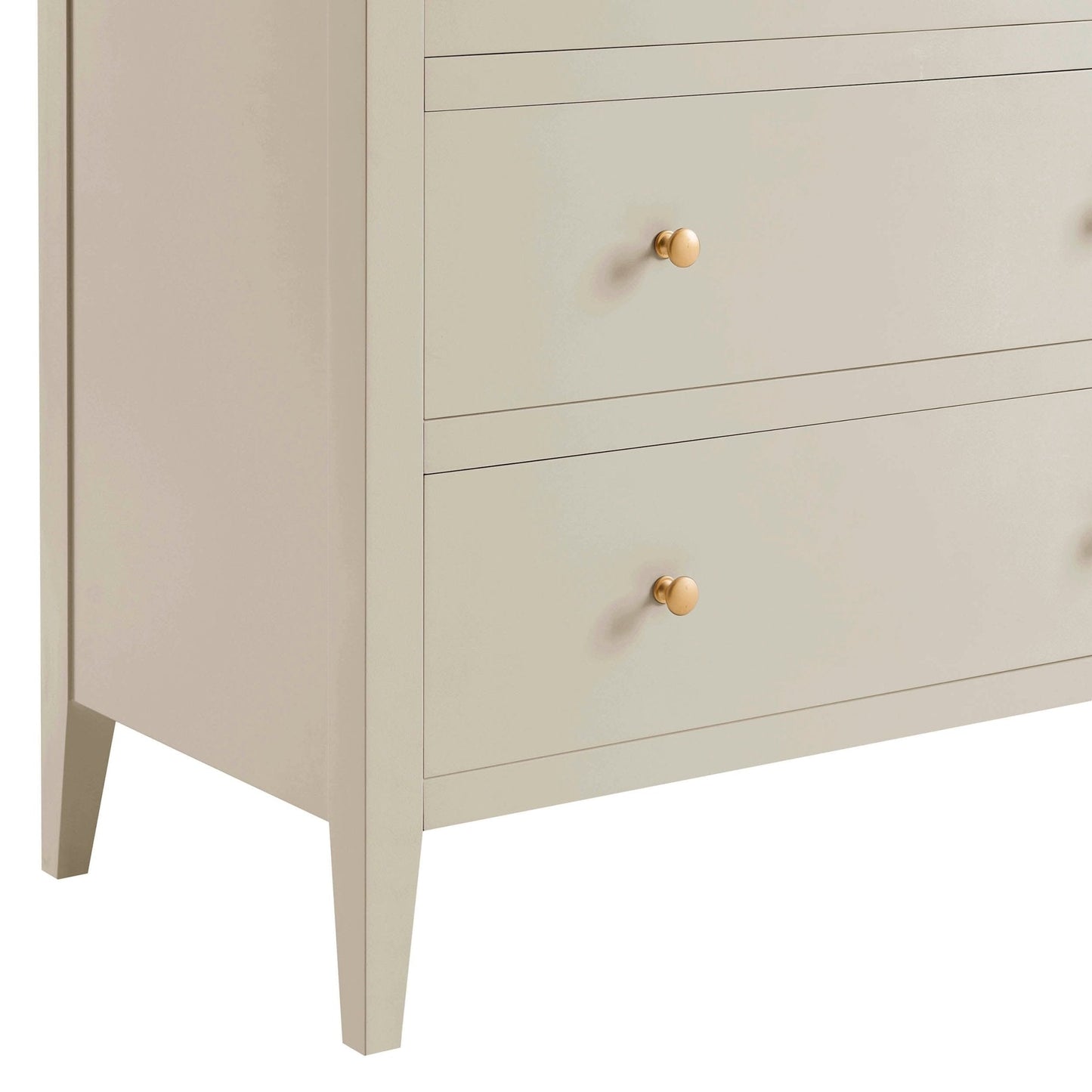 DUS-GOL-00696 Grade-B Dusk Poppy 5 Drawer Chest - Cream RRP £199