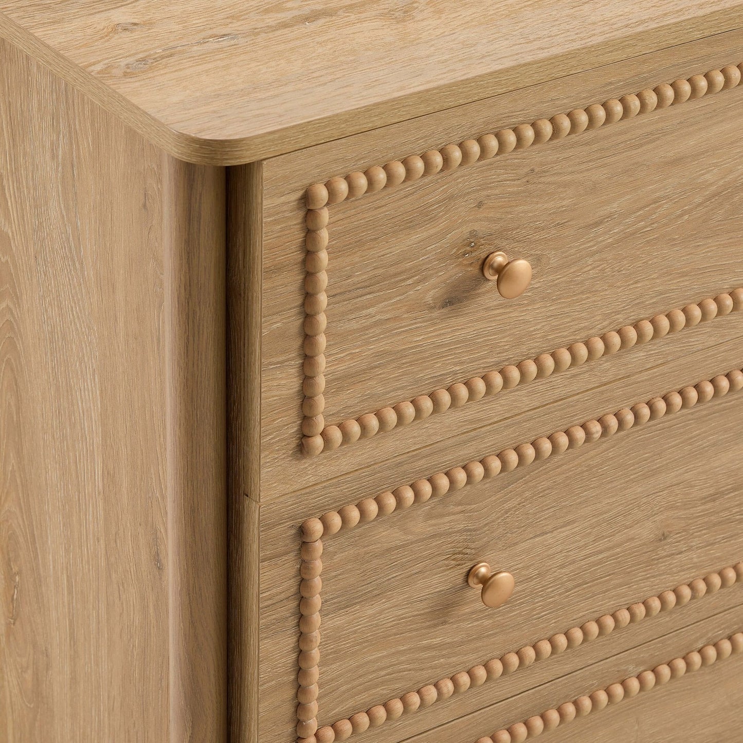 DUS-CC2-04192 Grade-B Dusk Posy 3 Drawer Chest - Light Wood RRP £159.00