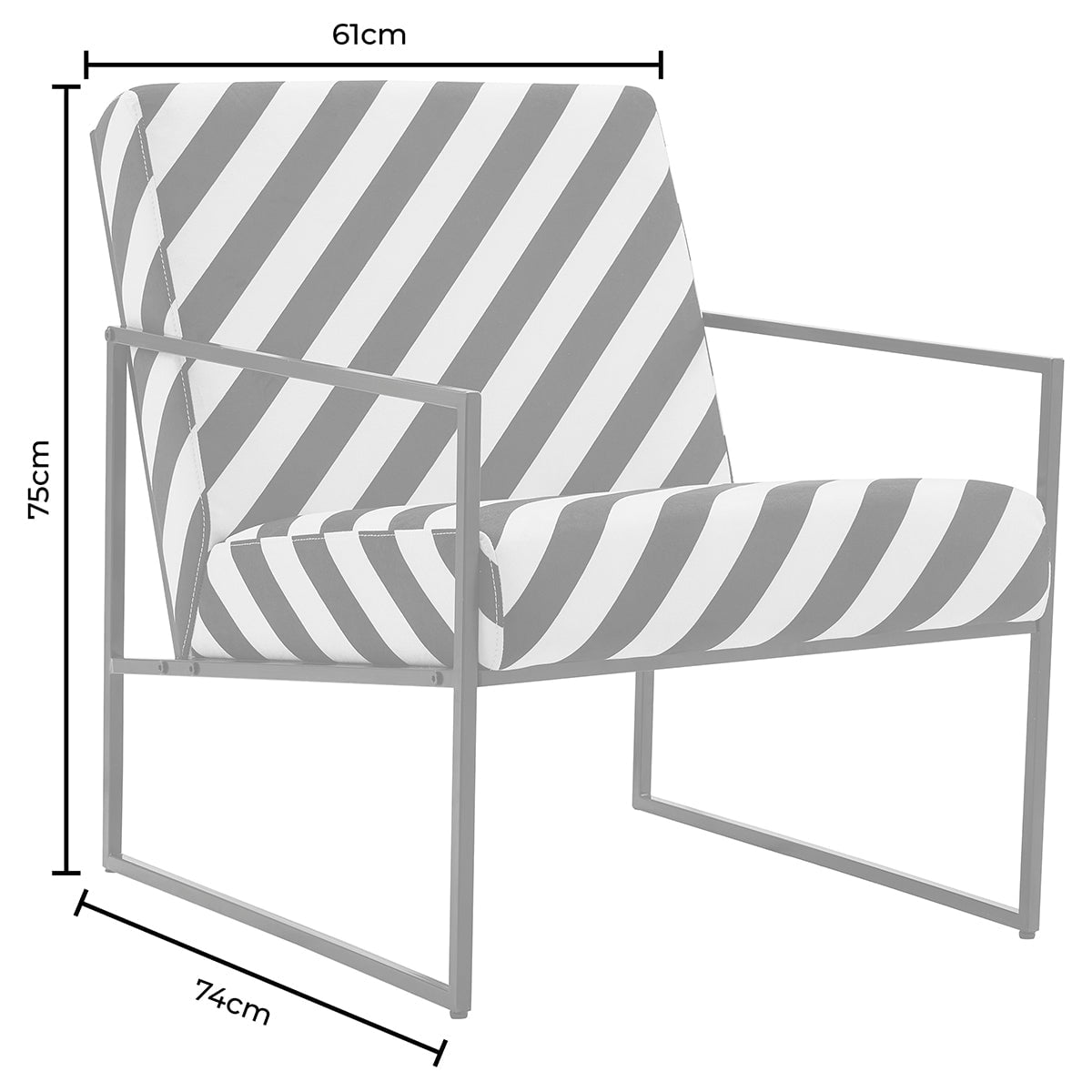 DUS-CC2-04484 Grade-B Dusk Rae Accent Chair - Taupe RRP £139.00