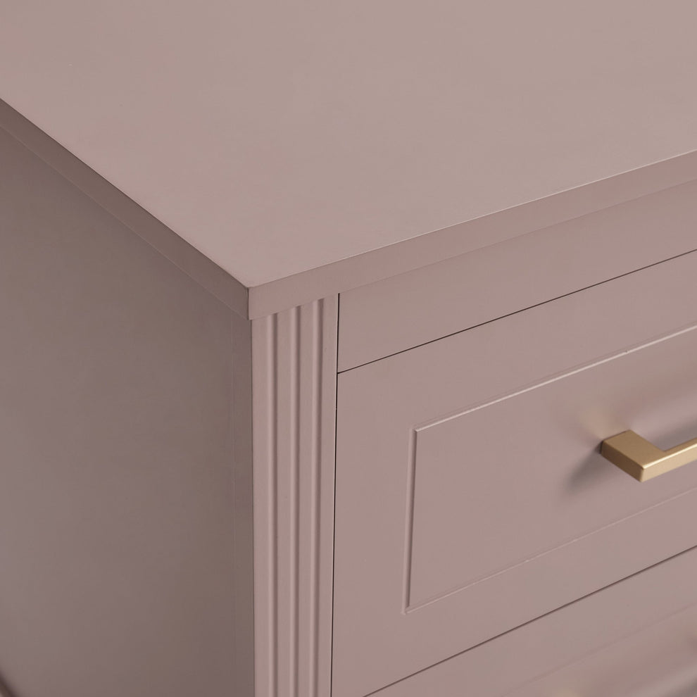 DUS-CC2-04312 Grade-B Dusk Sienna 5 Drawer Chest - Dusty Mauve RRP £219.00