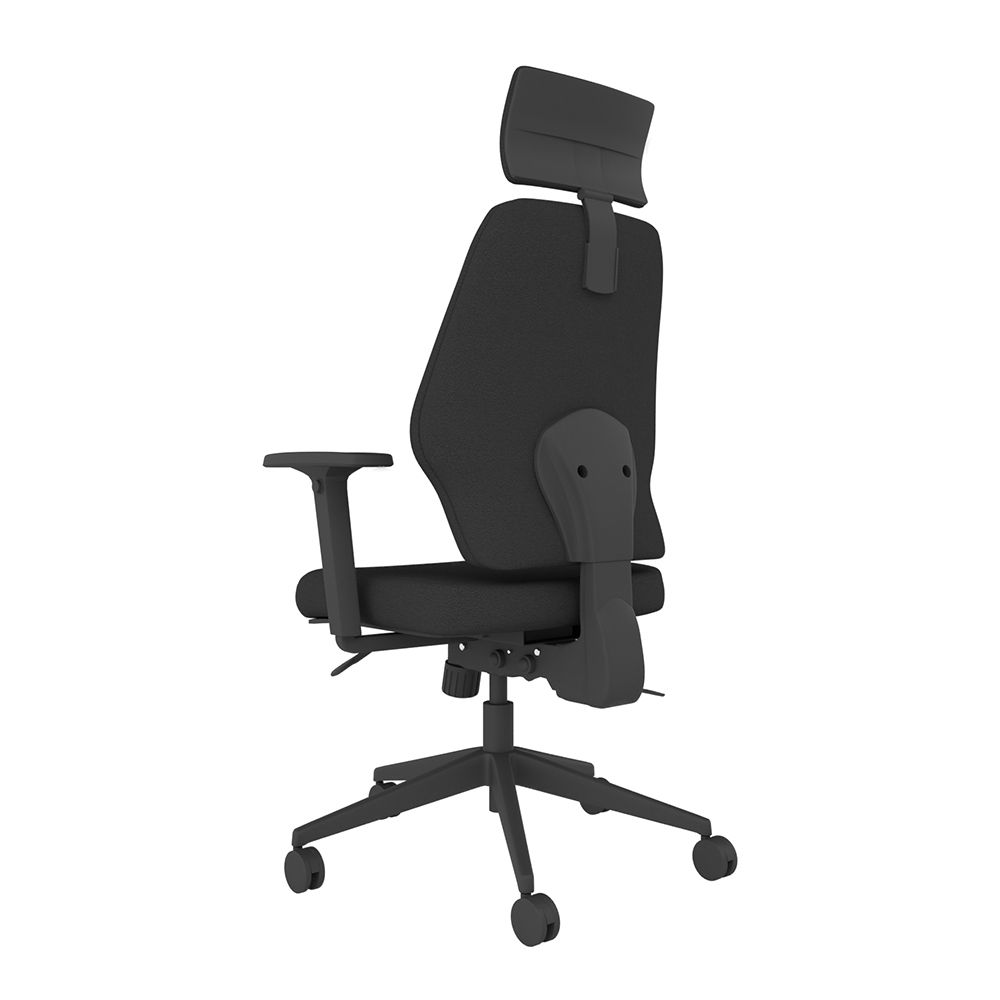 POS-CC2-00274 Grade-B Posturite Positiv ME100 w/ Arms, Neckrest and Inflatable Lumbar - Black RRP £710.21