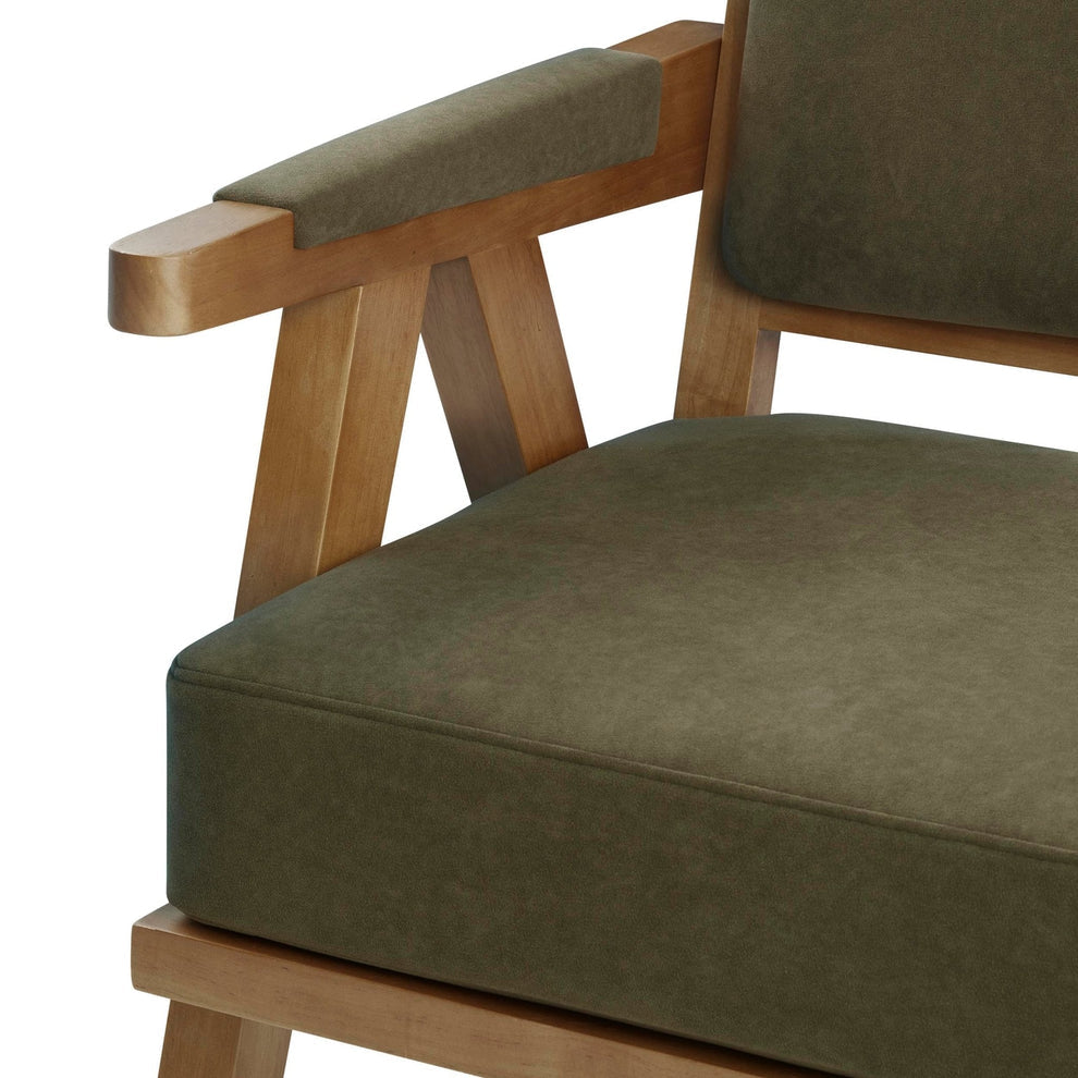 DUS-CC2-00438 Grade-BER Dusk Matilda Accent Chair - Olive RRP £279.00