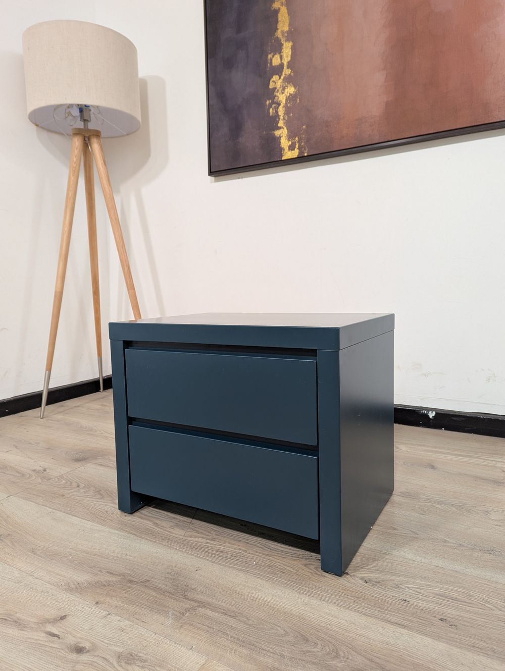 DFS-HO2-02575 Grade-C0 DFS Newton Bedside Table Newton Teal Matt Teal RRP £59
