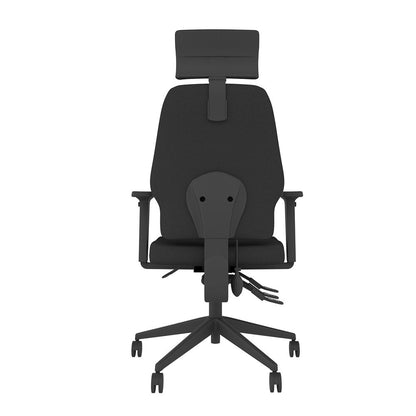 POS-CC2-00274 Grade-B Posturite Positiv ME100 w/ Arms, Neckrest and Inflatable Lumbar - Black RRP £710.21