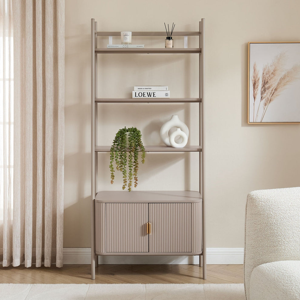DUS-CC2-04781 Grade-B Dusk Hattie Shelving Unit - Taupe RRP £249.00