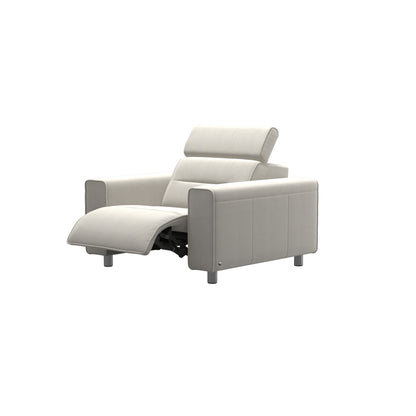 STR-NOR-00180 Grade-BC Stressless Emily Wide Arm Chair Power Recline In Begonia Sand RRP £3299