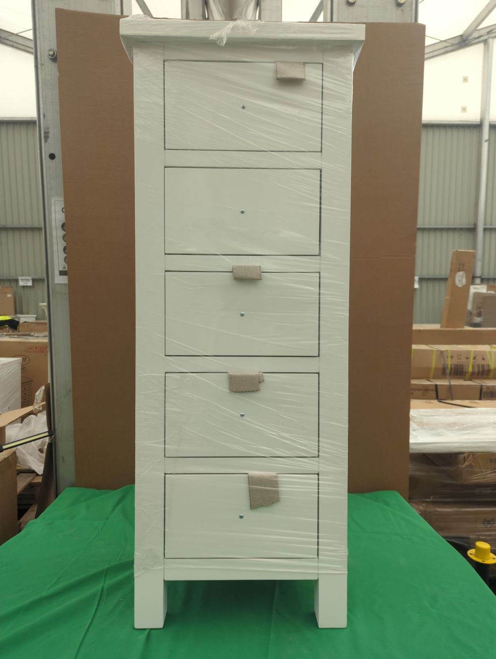 ROS-OUT-00347 Grade-C1 Roseland Furniture Cornish 5 Drawer Tallboy RRP £249.95