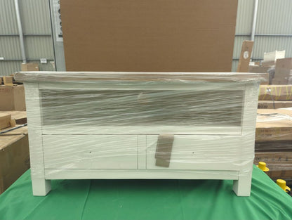 ROS-OUT-00388 Grade-C1 Roseland Furniture Farro Two Tone Corner TV Unit RRP £164.95