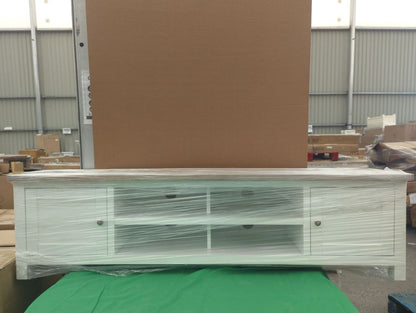 ROS-OUT-00248 Grade-C1 Roseland Furniture Farrow 180cm Extra Wide TV Stand RRP £309.95